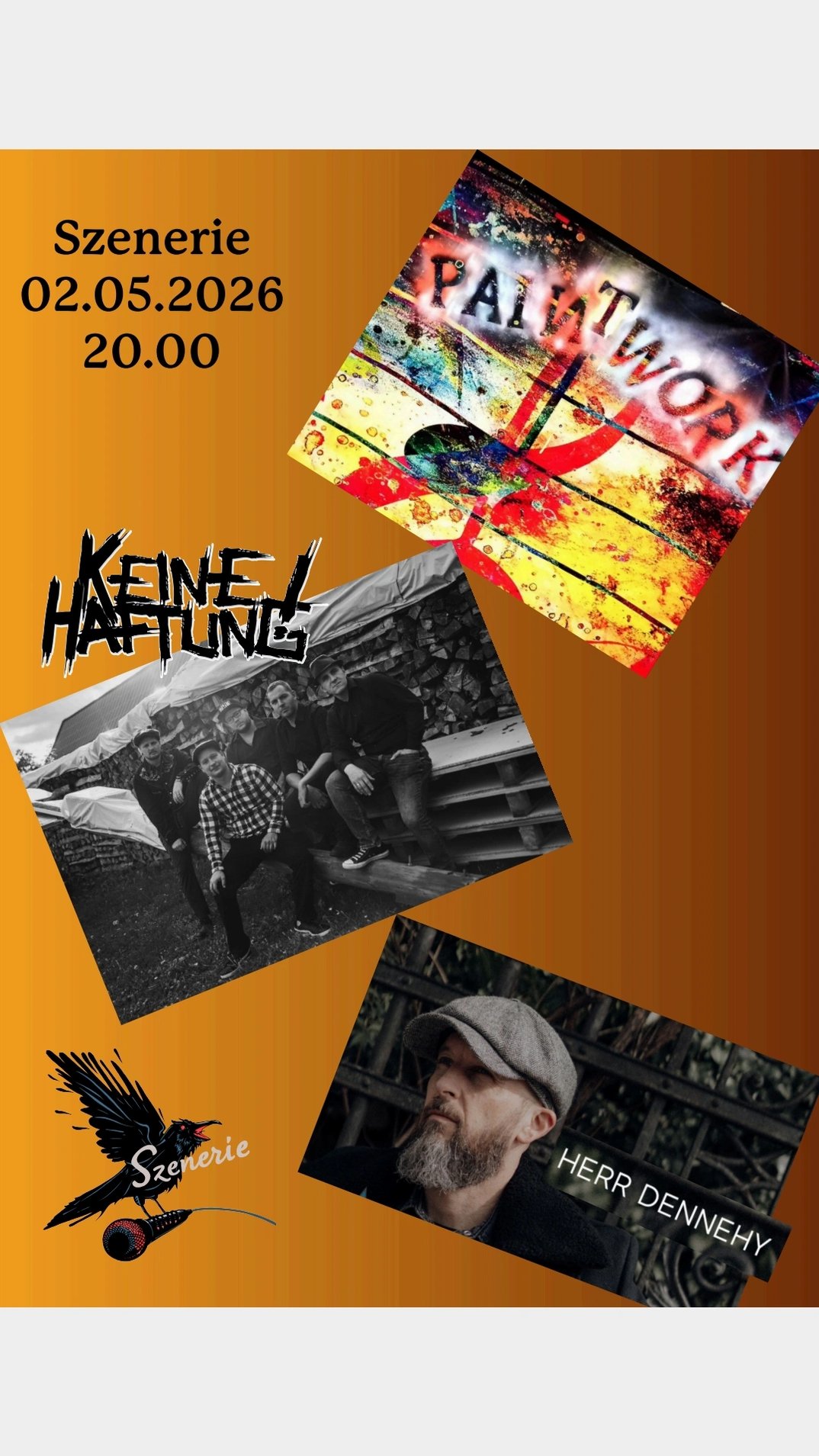 Musik in Szenerie: Herr Dennehy + Keine Haftung + Paintwork