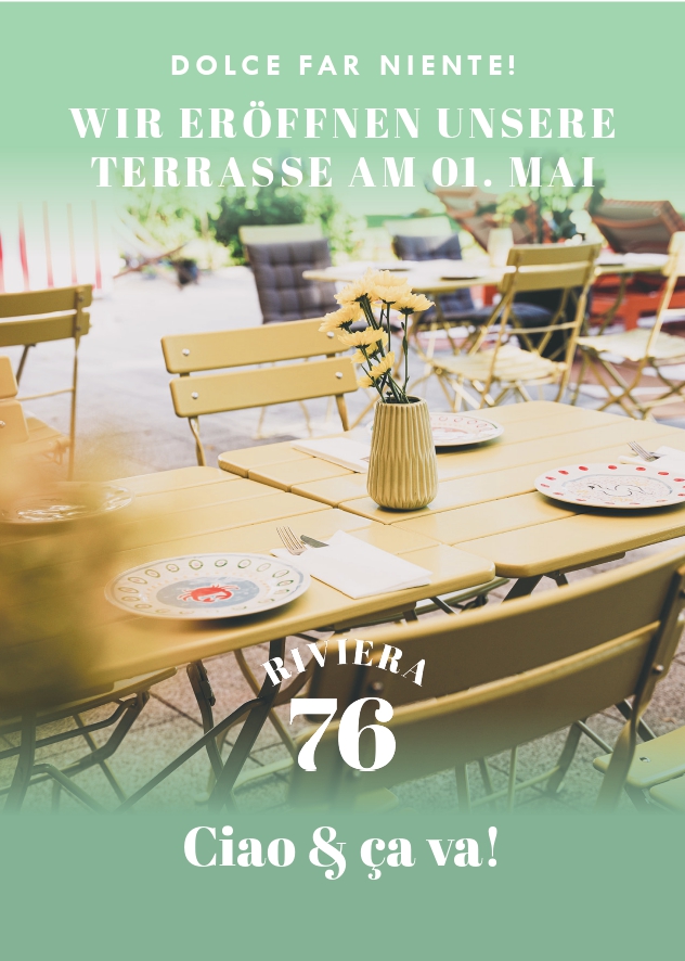 Terrasseneröffnung im Riviera76