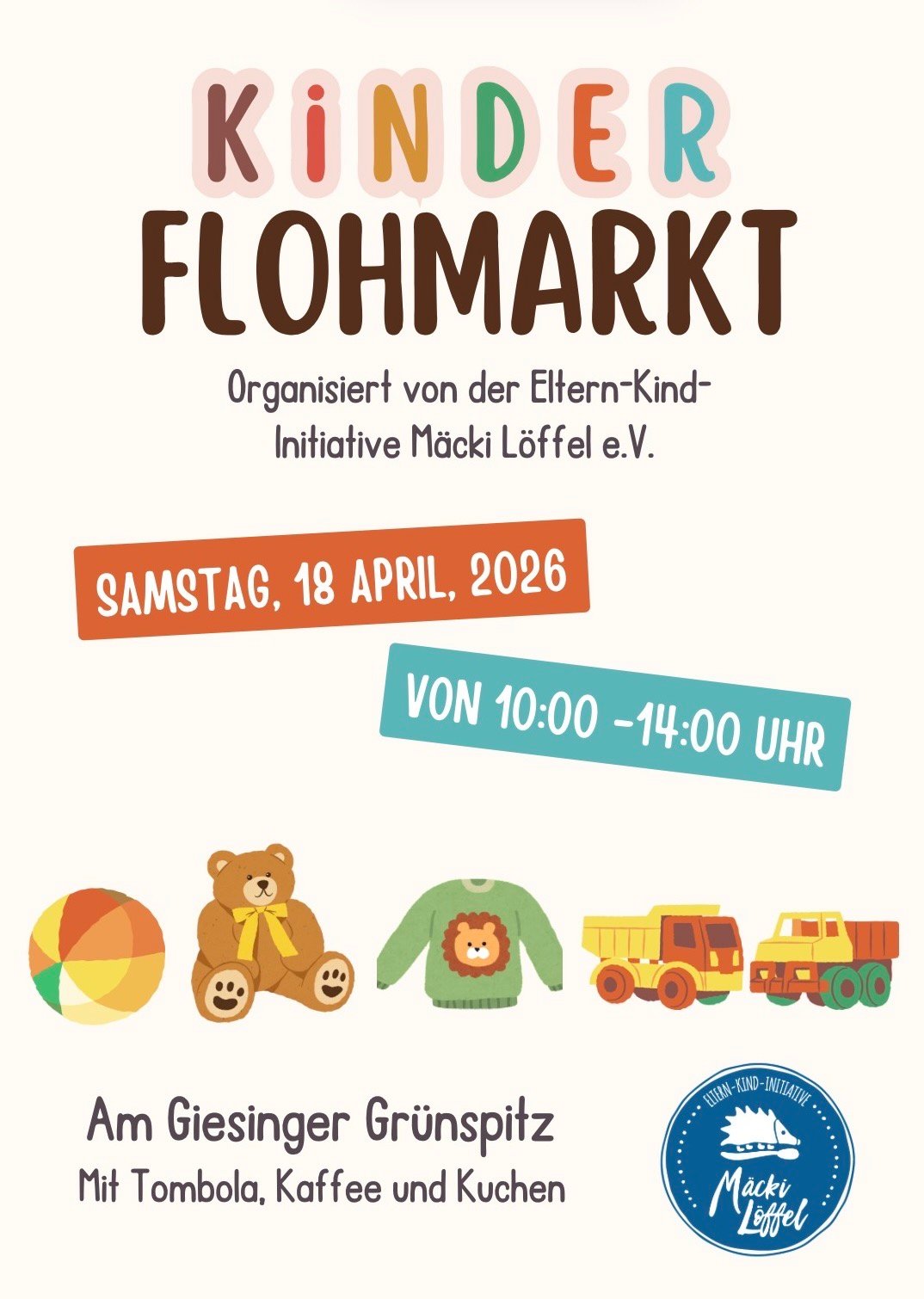 Kinderflohmarkt am Giesinger Grünspitz