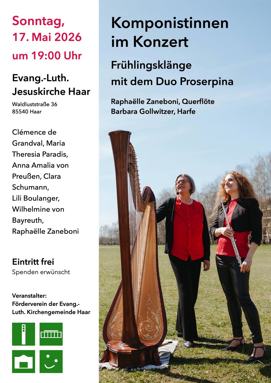 Duo Proserpina: Komponistinnen im Konzert – Frühlingsklänge