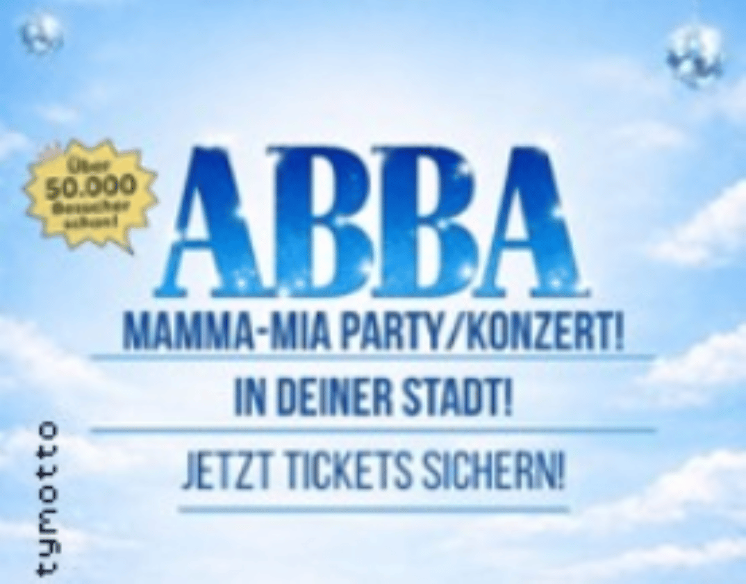 Mamma Mia! ABBA – Party / Konzert | iParty Motto