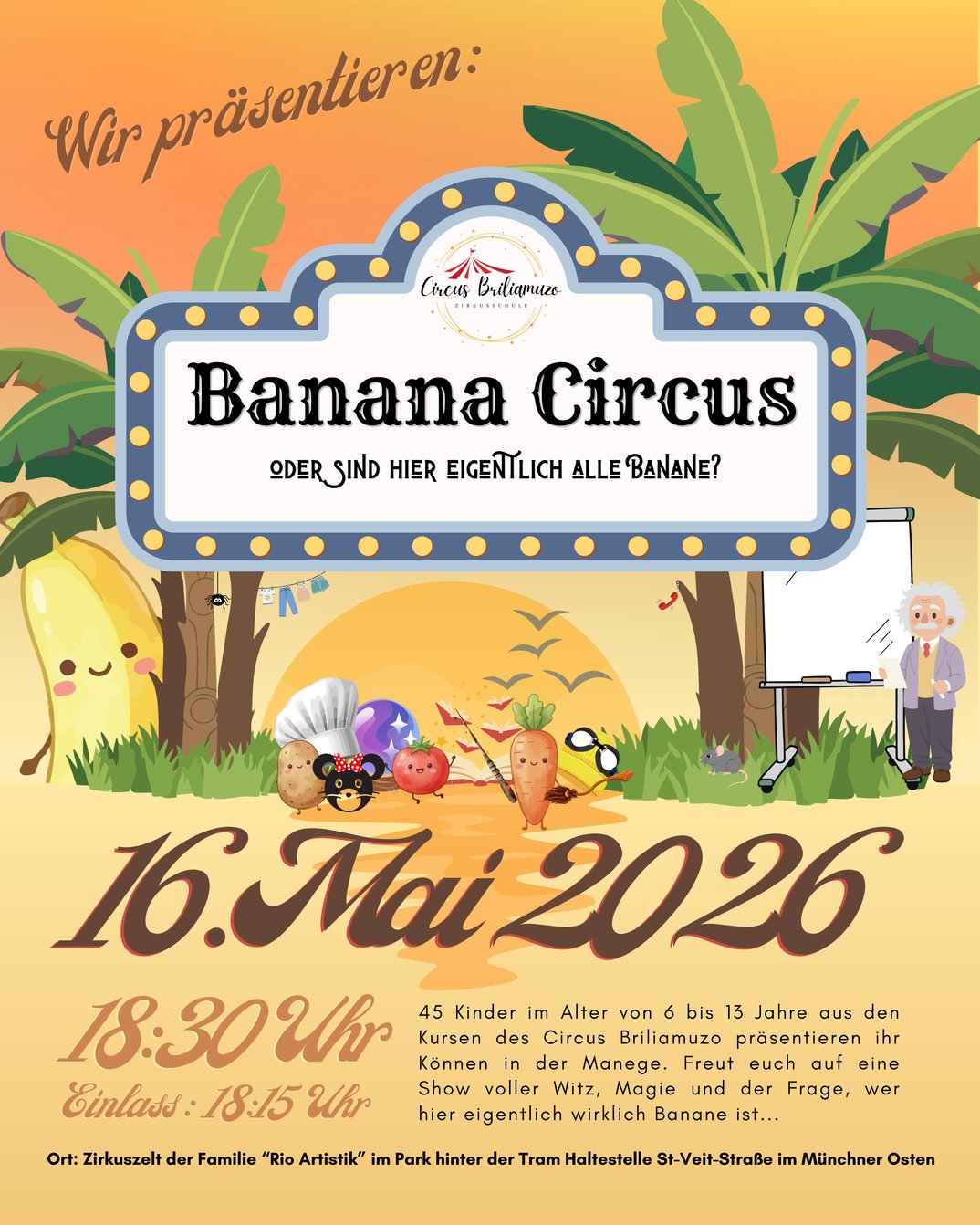 Kinderzirkusshow des Circus Briliamuzo