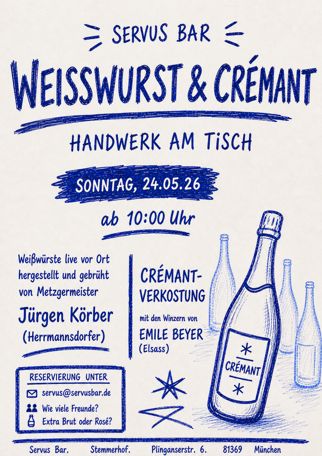 Weisswurst & Cremant – Handwerk am Tisch