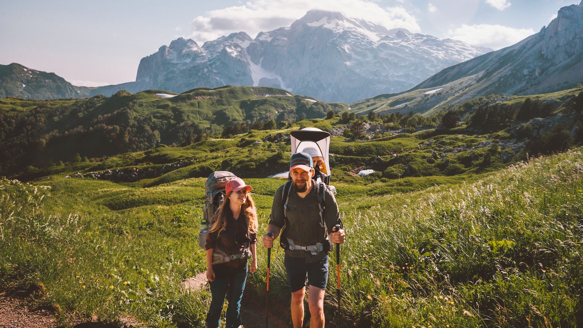 Familie Wandern mit Kindern München, Wandern mit Kraxe