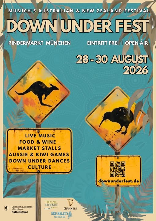 Down Under Fest 2026 in München: Australisches Lebensgefühl kehrt auf den Rindermarkt zurück