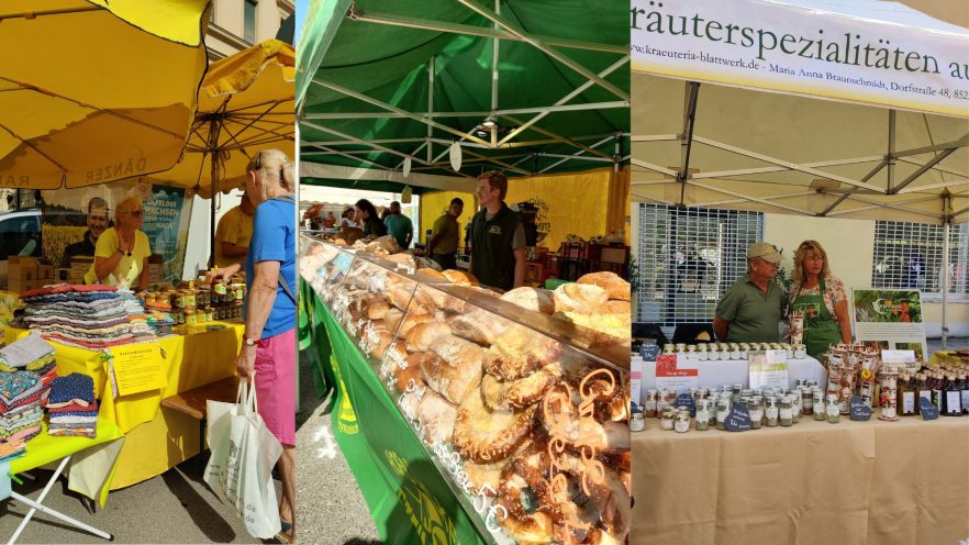 Bauernmarktmeile auf dem Odeonsplatz am 27.9.