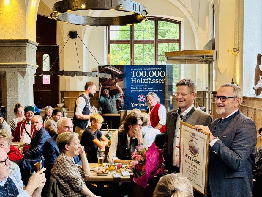 Der Pschorr: 100.000 Fässer Bier!