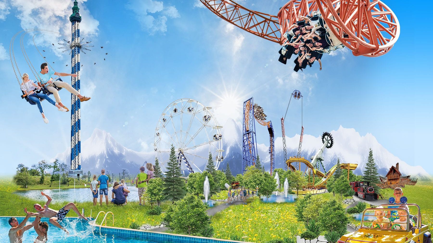 Freizeitpark: Allgäu Skyline Park ab München