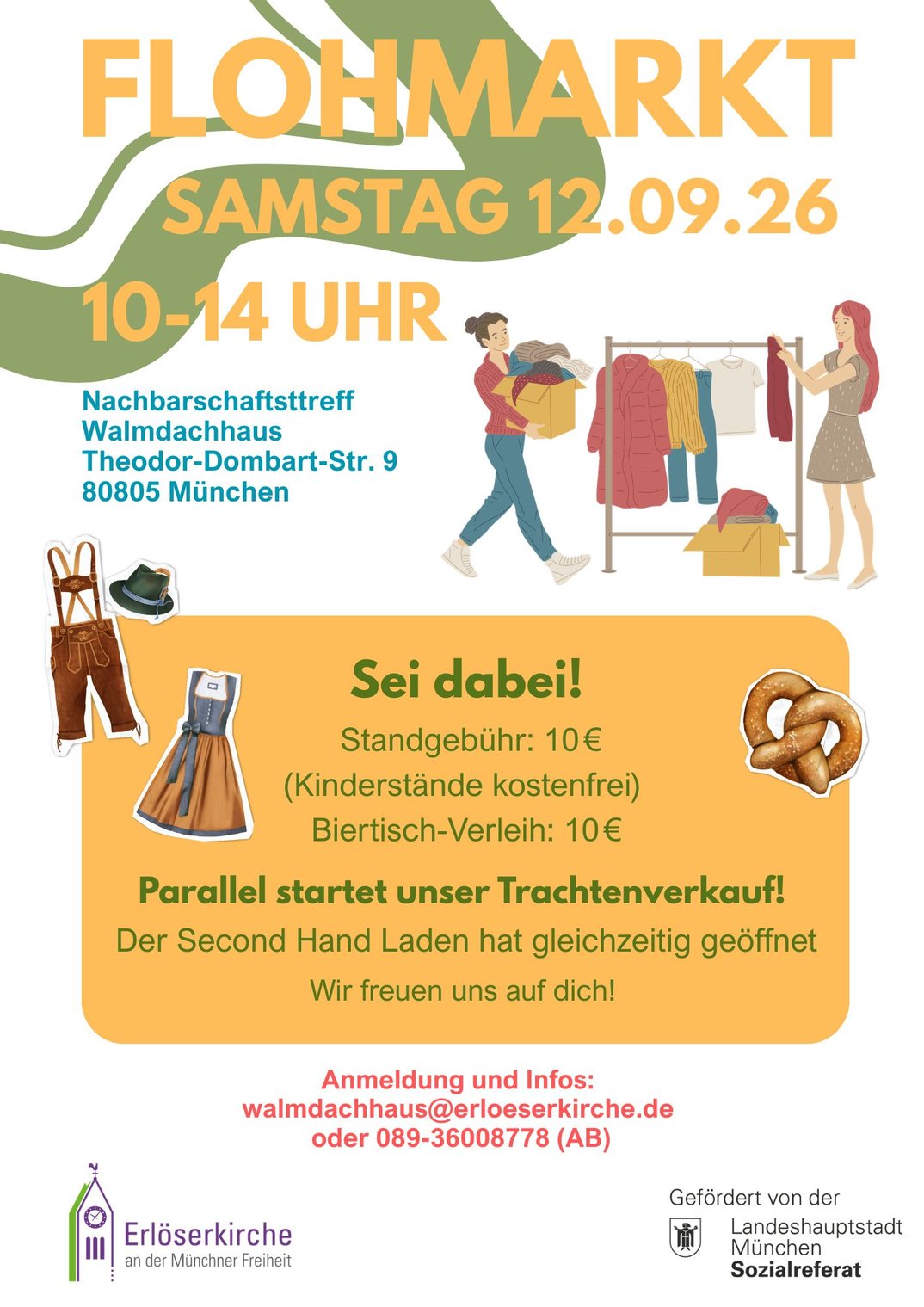 Flohmarkt und Trachtenverkauf im Walmdachhaus