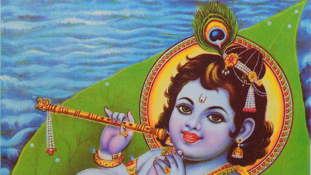Baby Krishna. Ein blaues Wunder