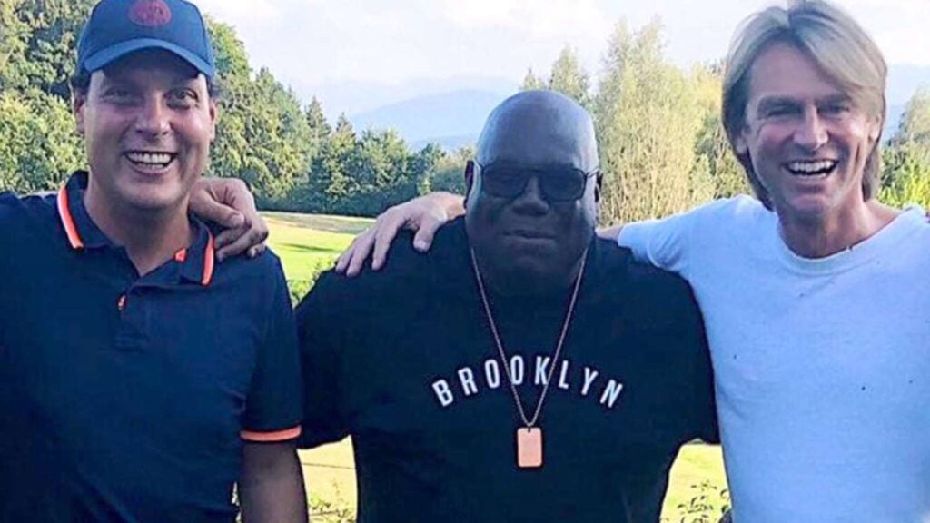 Von links nach rechts: Tom Hilner, Carl Cox und René Vaitl